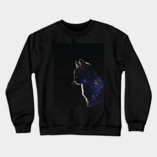 Star Covered Cat Crewneck Sweatshirt